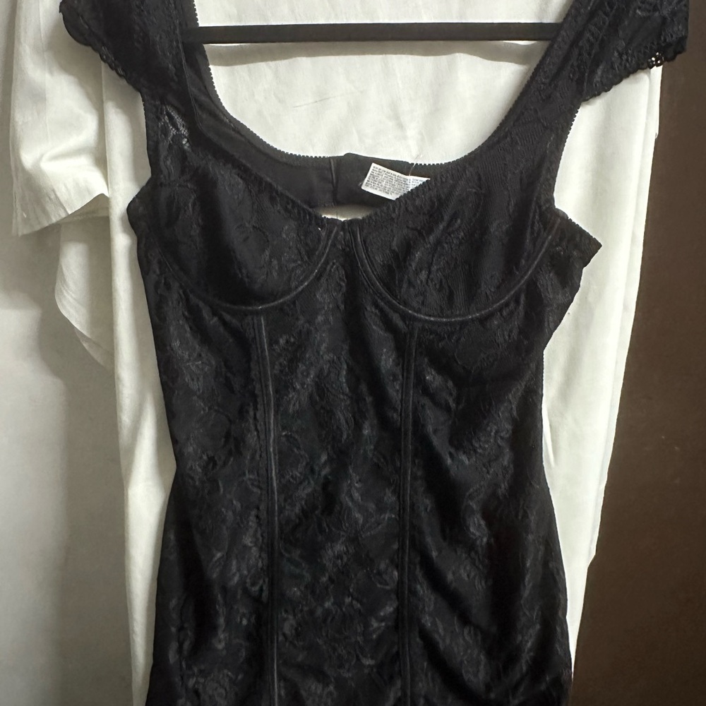 Forever 21 Black Lace Chemise Slip